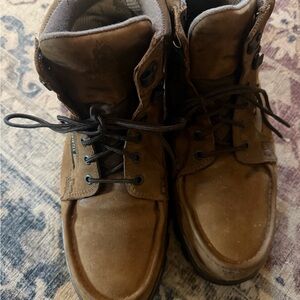 Rocky Men's Tan Work Boots Lace-Up